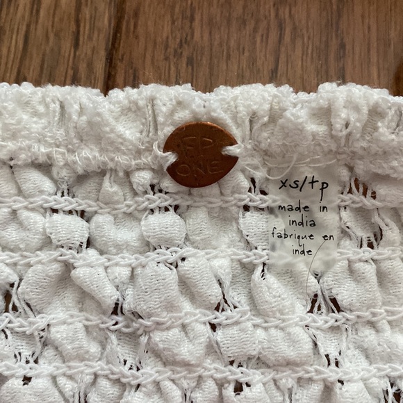 NWT Intimately Free people white Adella Corset Bra crop top - Picture 7 of 8